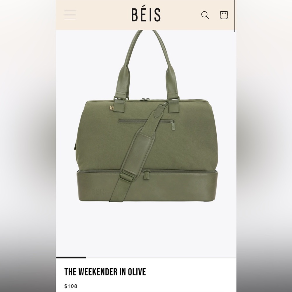 Beis The Weekender in Olive